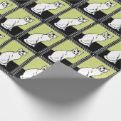 Sitting Cat Julie de Graag Art Nouveau Cadeaupapier (Hoek)