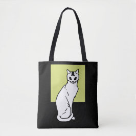 Sitting Cat Julie de Graag Art Nouveau Tote Bag