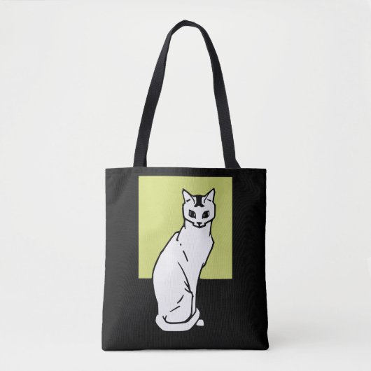 Sitting Cat Julie de Graag Art Nouveau Tote Bag (Voorkant)