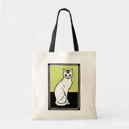 Sitting Cat Julie de Graag Art Nouveau Tote Bag