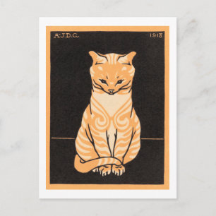 Sitting Cat, Julie de Graag Briefkaart