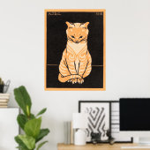 Sitting Cat, Julie de Graag Poster (Thuiskantoor)