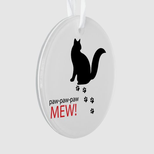 Sitting cat ornament (voorkant)