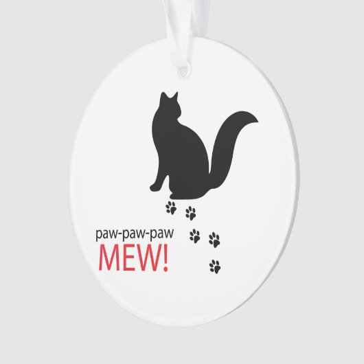 Sitting cat ornament (voorkant)