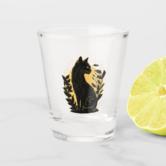 Sitting Cat Shot Glas (Voorkant)