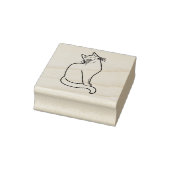 Sitting Cat Silhouette Art Stempel (Stempel)