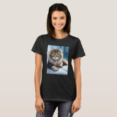 Sitting Cat T-shirt (Voorkant volledig)