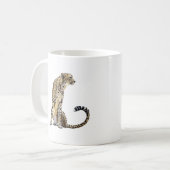 Sitting cheetah koffiemok (Voorkant links)