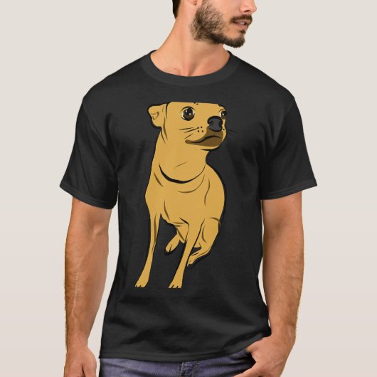 Sitting Chihuahua T-shirt (Voorkant)