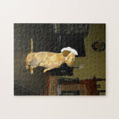 Sitting  Dachshund Puzzle Legpuzzel (Horizontaal)
