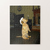 Sitting  Dachshund Puzzle Legpuzzel (Verticaal)