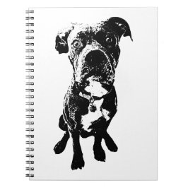 Sitting Dog Notebook – Minimalist Ink-Style Cover Notitieboek