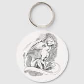 Sitting Dragon Sleutelhanger (Voorkant)