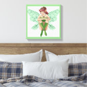 SITTING FAIRY CANVAS AFDRUK (Insitu (Slaapkamer))