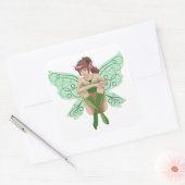 SITTING FAIRY VIERKANTE STICKER (Envelop)