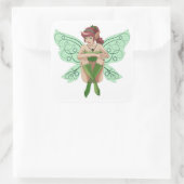 SITTING FAIRY VIERKANTE STICKER (Tas)