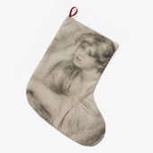 Sitting Girl (door Pierre-Auguste Renoir) Grote Kerstsok (Voorkant (Hangend))