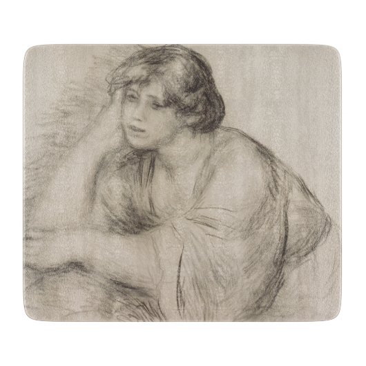 Sitting Girl (door Pierre-Auguste Renoir) Snijplank (Voorkant)