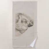 Sitting Girl (door Pierre-Auguste Renoir) Strandlaken (Voorkant)