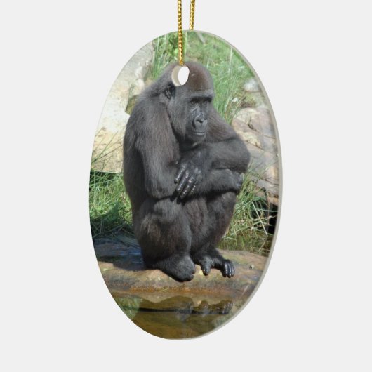 Sitting Gorilla Ornament (Links)