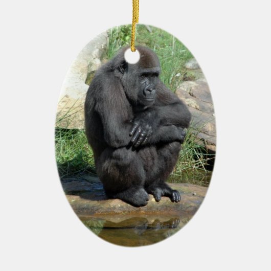 Sitting Gorilla Ornament (Voorkant)