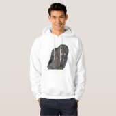 Sitting Great Grey Owl Raptor Wildlife Foto Hoodie (Voorkant volledig)
