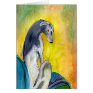 Sitting Greyhound (a394)