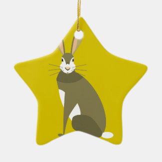 Sitting Hare Keramisch Ornament