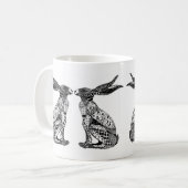 Sitting Hares Koffiemok (Voorkant links)