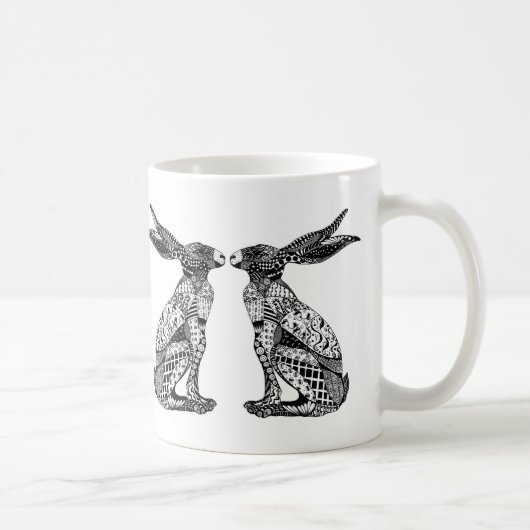 Sitting Hares Koffiemok (Rechts)