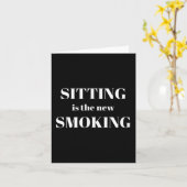 Sitting Is The New Smoking  Kaart (Gele Bloem)