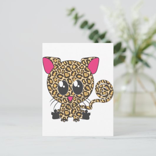 Sitting Jaguar Briefkaart (Staand voorkant)