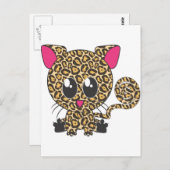 Sitting Jaguar Briefkaart (Voorkant / Achterkant)