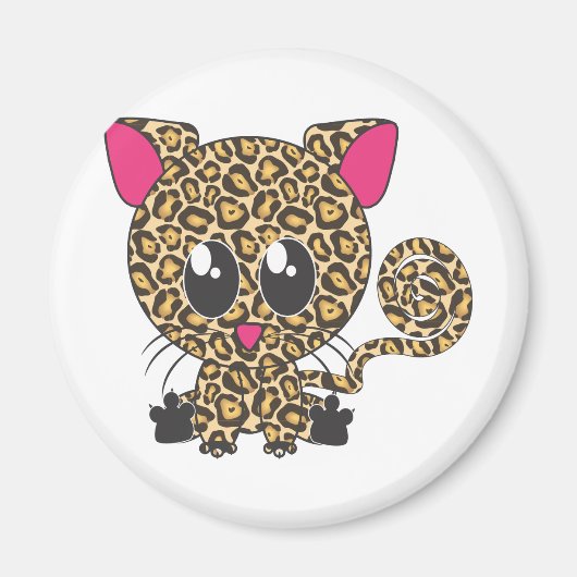 Sitting Jaguar Magneet (Voorkant)