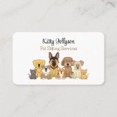 Sitting JollyKins Cute Pet Visitekaartje (Voorkant)