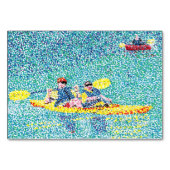 Sitting Kayaking Reading Flashcards voor volwassen Kaart (Voorkant)