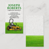 Sitting Lawn Mower | Snijgras Visitekaartje (Voorkant / Achterkant)