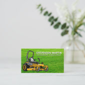 Sitting Lawnmower | Gras Visitekaartje (Staand voorkant)