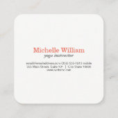 Sitting Lotus Flower gemarmerd Vierkante Visitekaartje (Achterkant)