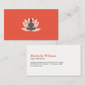 Sitting Lotus Flower gemarmerd Visitekaartje (Voorkant / Achterkant)