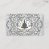 Sitting Lotus Mandala en Marble Visitekaartje (Voorkant)