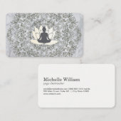 Sitting Lotus Mandala en Marble Visitekaartje (Voorkant / Achterkant)