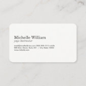 Sitting Lotus Mandala en Marble Visitekaartje (Achterkant)