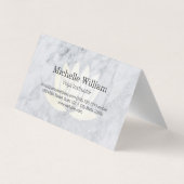 Sitting Lotus Mandala en Marble Visitekaartje (Achterkant)