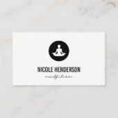 Sitting Lotus Pose minimalist Visitekaartje (Voorkant)