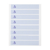 Sitting Mermaid Blue Adreslabel Wikkel (Vel)