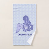 Sitting Mermaid Blue Bad Handdoek (Handdoek)