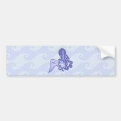 Sitting Mermaid Blue Bumpersticker (Voorkant)