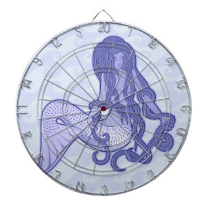 Sitting Mermaid Blue Dartbord