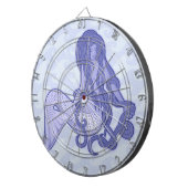 Sitting Mermaid Blue Dartbord (Voorkant Rechts)